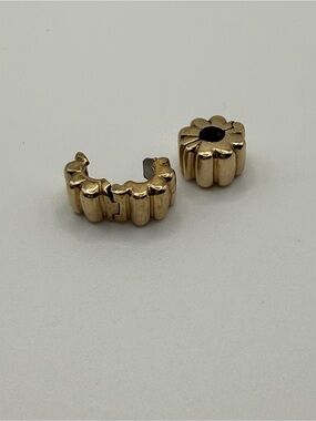 Authentic Pandora 14k yellow gold Clip Charms : set of 2